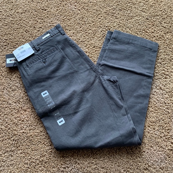 Joseph Abboud Charcoal Modern Fit Chinos - Picture 2 of 3